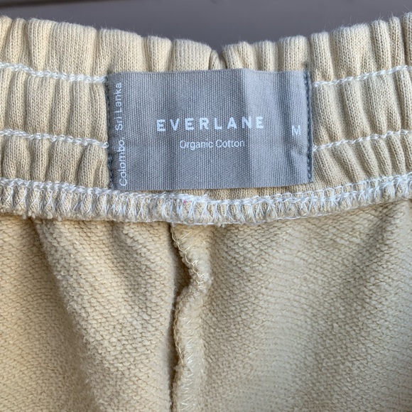 Everlane Women's Size Medium Creamy Yellow Jogger Sweatpants Pants. - Picture 11 of 12